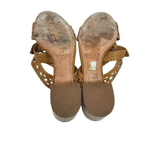 Alexandre Birman Women's brown Clarita Woven Leather Mule Sandals size 41 11 - Picture 12 of 14